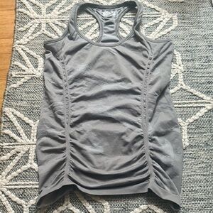 Athleta camo ruched sides workout tank top L